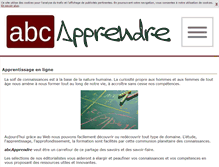 Tablet Screenshot of abc-apprendre.com